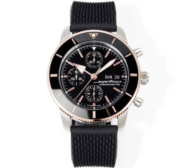 Breitling Super Ocean Culture Chronograph 46mm black dial BLSV2 version 7750 one to one replica
