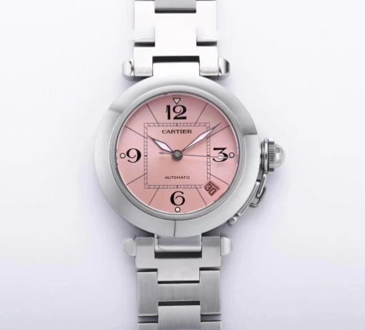 Cartier Pasha W31075M7 35mm powder plate V9 factory super replica