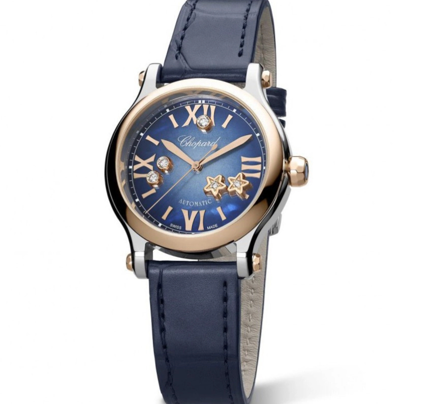 Chopard HAPPYSport 278608-6009 Blue five-diamond automatic women's watch 33mm